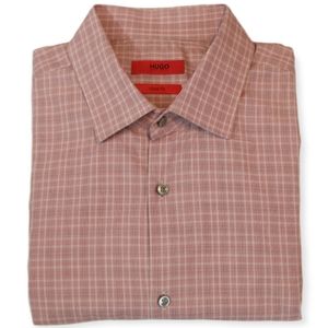 Hugo Boss Sharp Fit Cotton Plaid Button Up Shirt